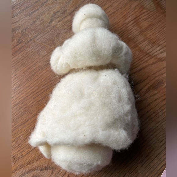 Needle Felted Wool Christmas Caroler Waldorf Style Felted Angel 10” Hand Made - Picture 7 of 7